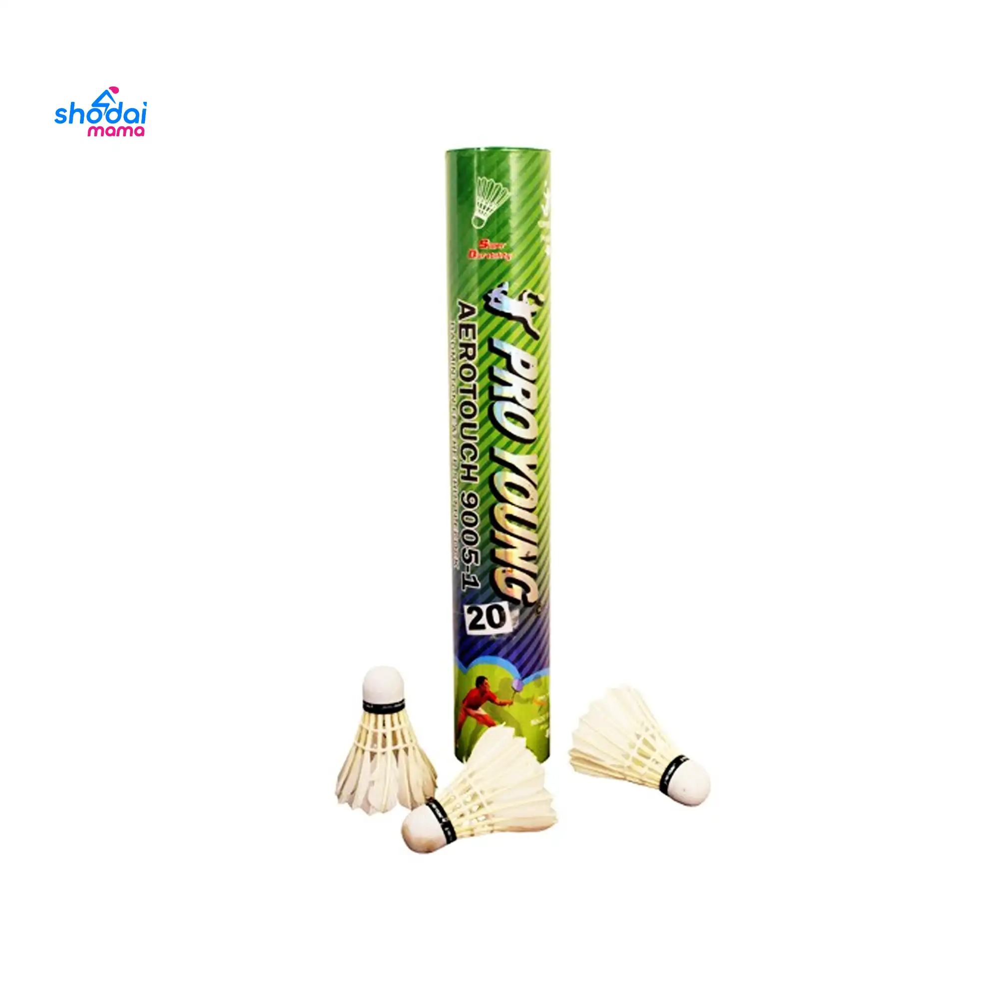 Pro Young Aerotouch 9005-1 Badminton Feather Shuttle Cork - White